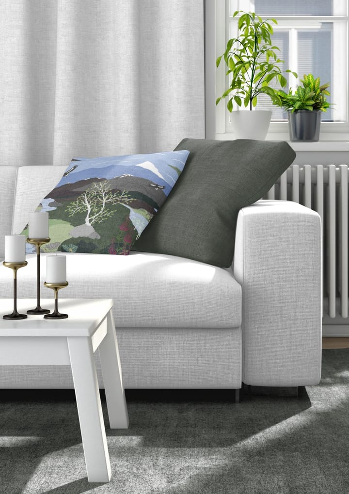 Funda de cojín Fjällvandring 47x47 cm, azul-verde Arvidssons Textil