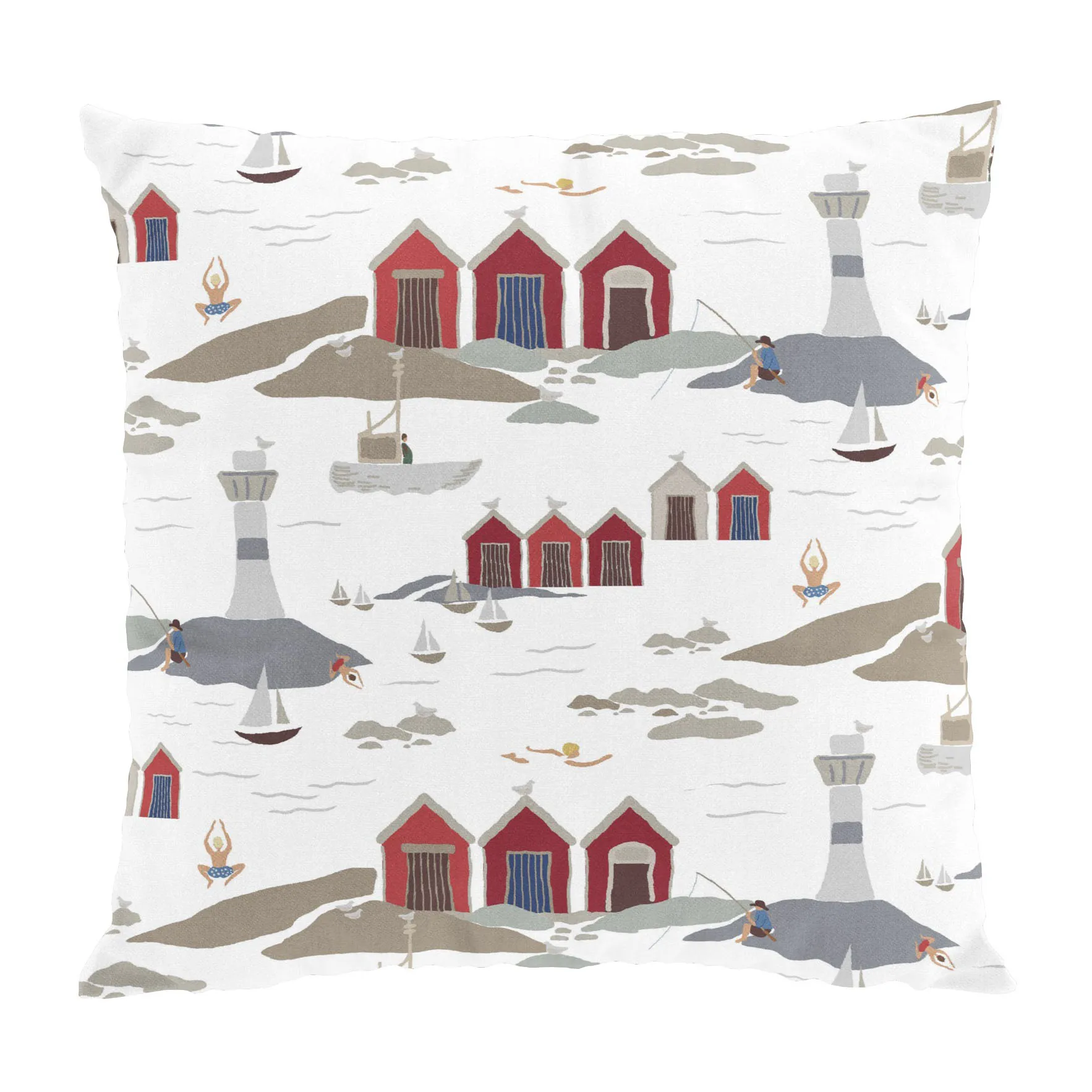Funda de cojín Kust 47x47 cm, Blanco Arvidssons Textil