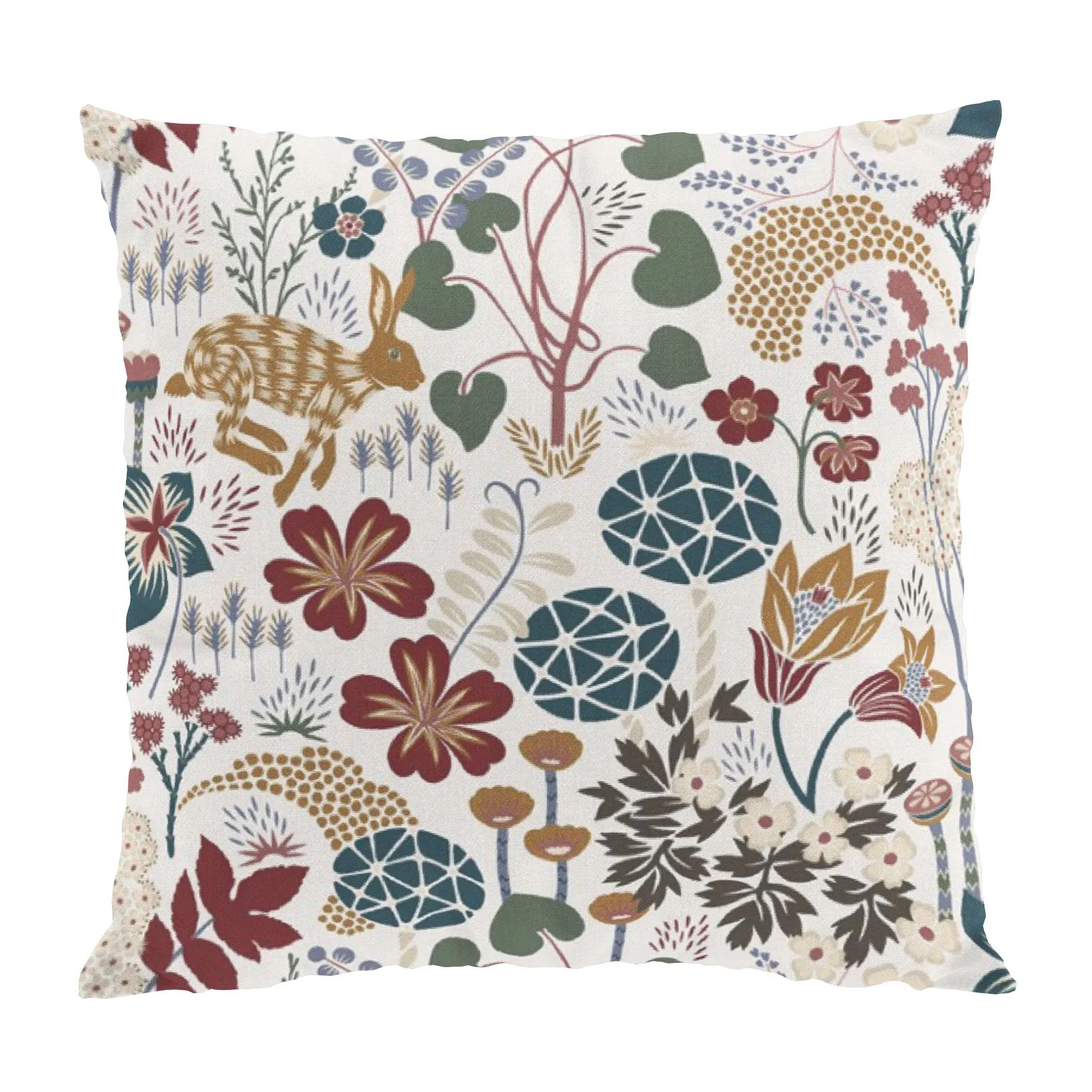 Funda de cojín Lyckeflykt 47x47 cm, Óxido-Marrón Arvidssons Textil