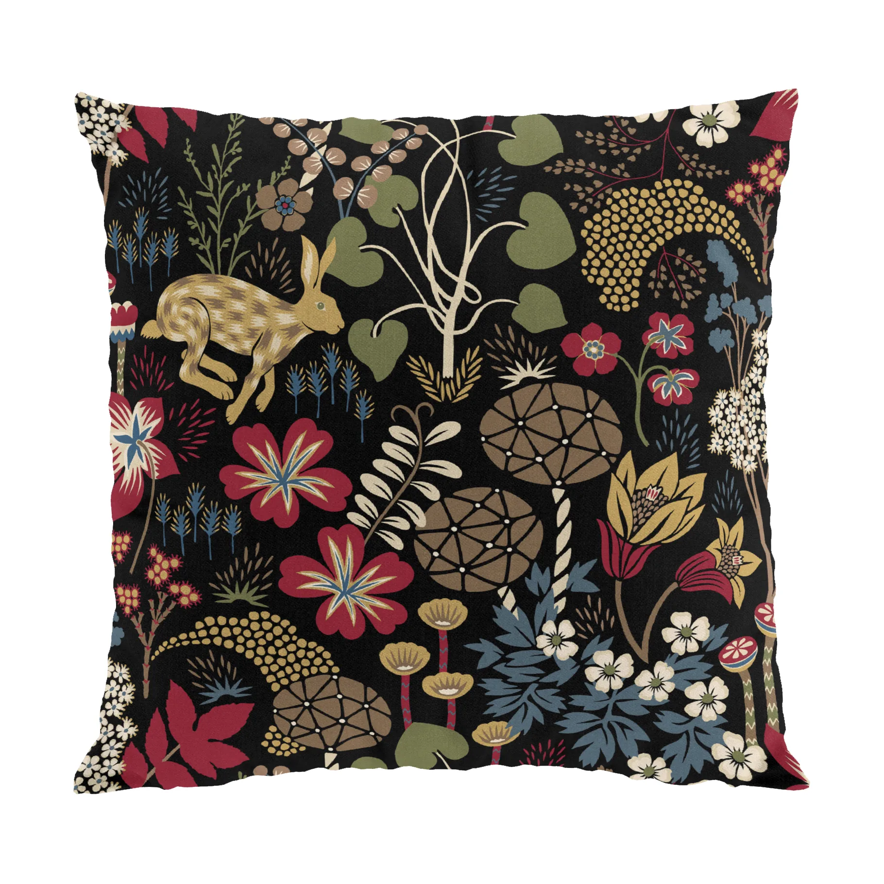 Funda de cojín Lyckeflykt 47x47 cm, Rojo-marrón Arvidssons Textil