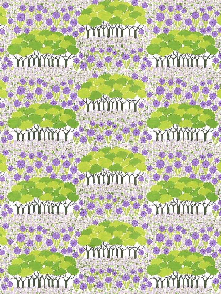 Hule Allé - verde-morado - Arvidssons Textil