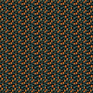 Hule Klöveräng - Naranja-negro - Arvidssons Textil