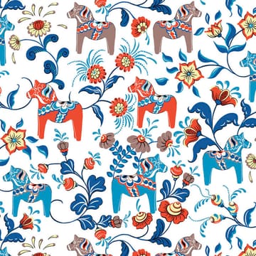 Hule Leksand - azul-naranja - Arvidssons Textil