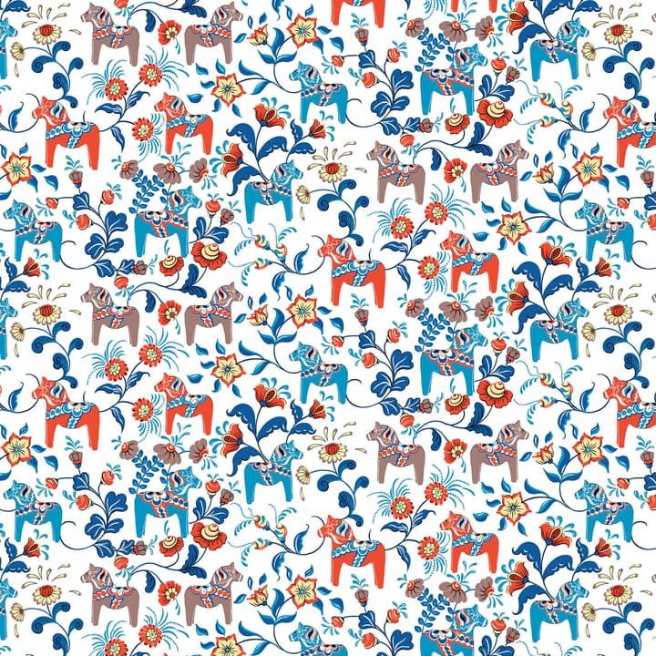 Hule Leksand - azul-naranja - Arvidssons Textil