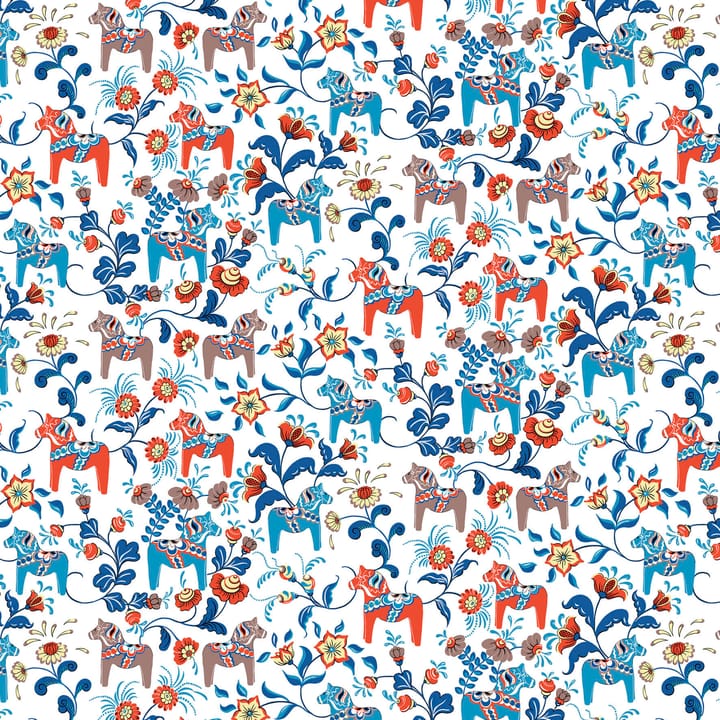 Hule Leksand - azul-naranja - Arvidssons Textil
