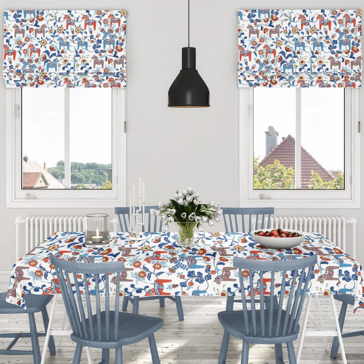 Hule Leksand, azul-naranja Arvidssons Textil