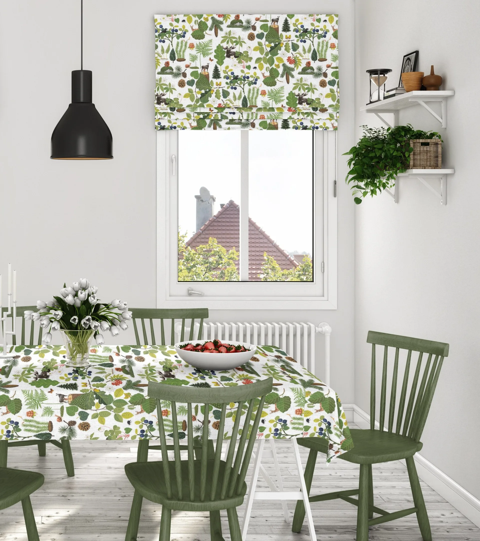 Hule Skogsliv, verde Arvidssons Textil