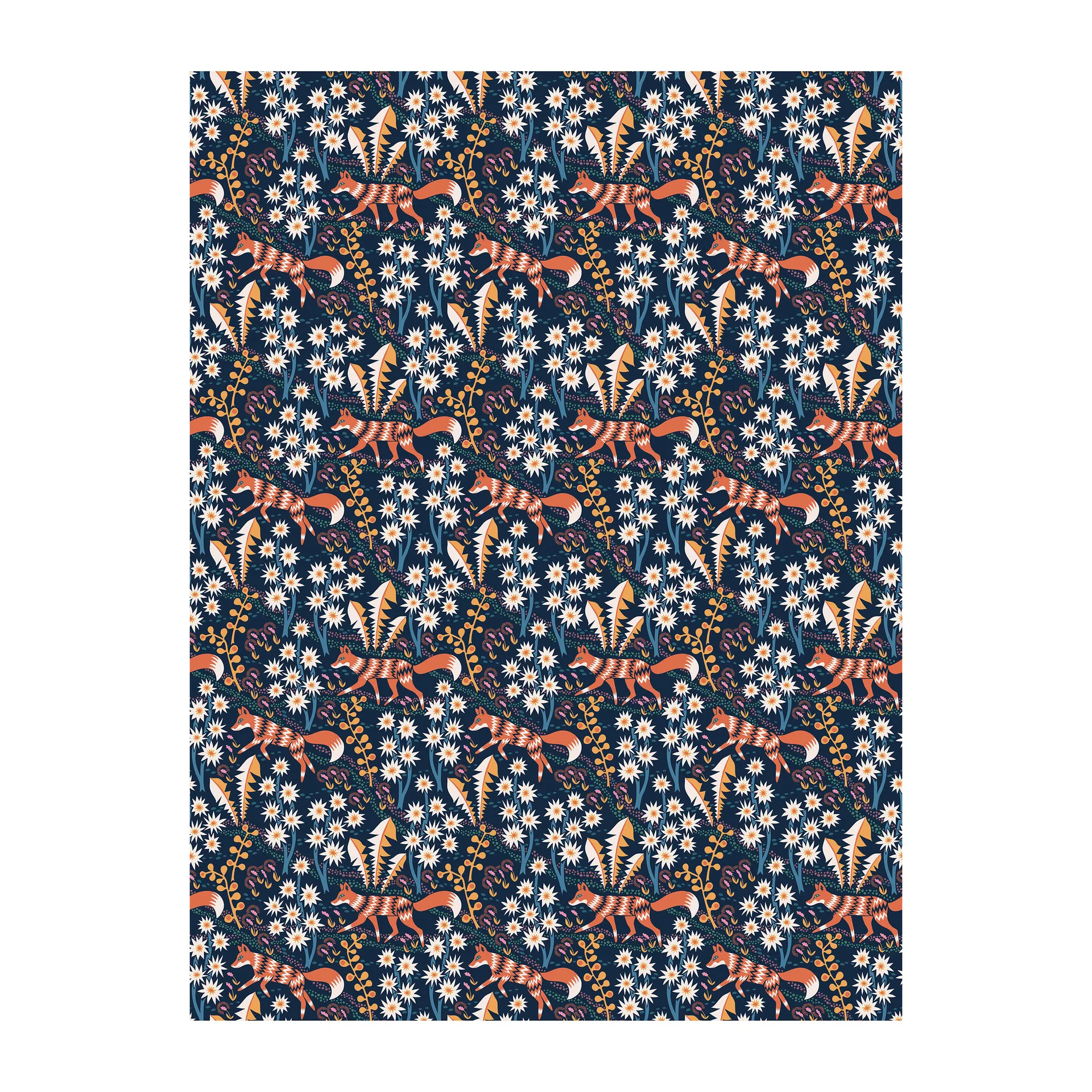 Hule Stjärnspeja, Azul oscuro Arvidssons Textil