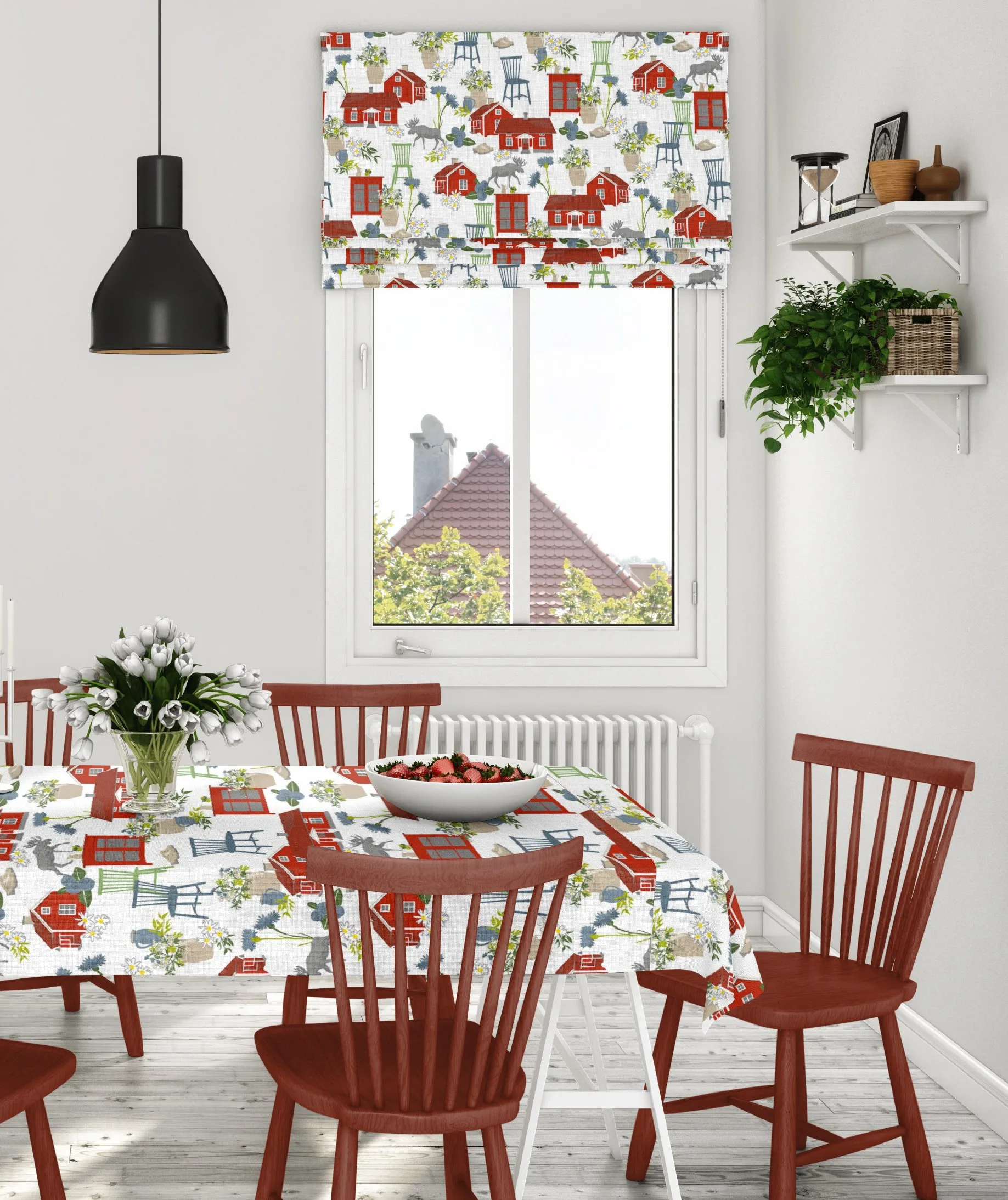 Hule Strövtåg, rojo Arvidssons Textil