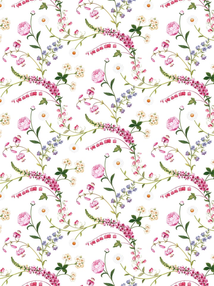Hule Trädgårdsblom - Rosa - Arvidssons Textil