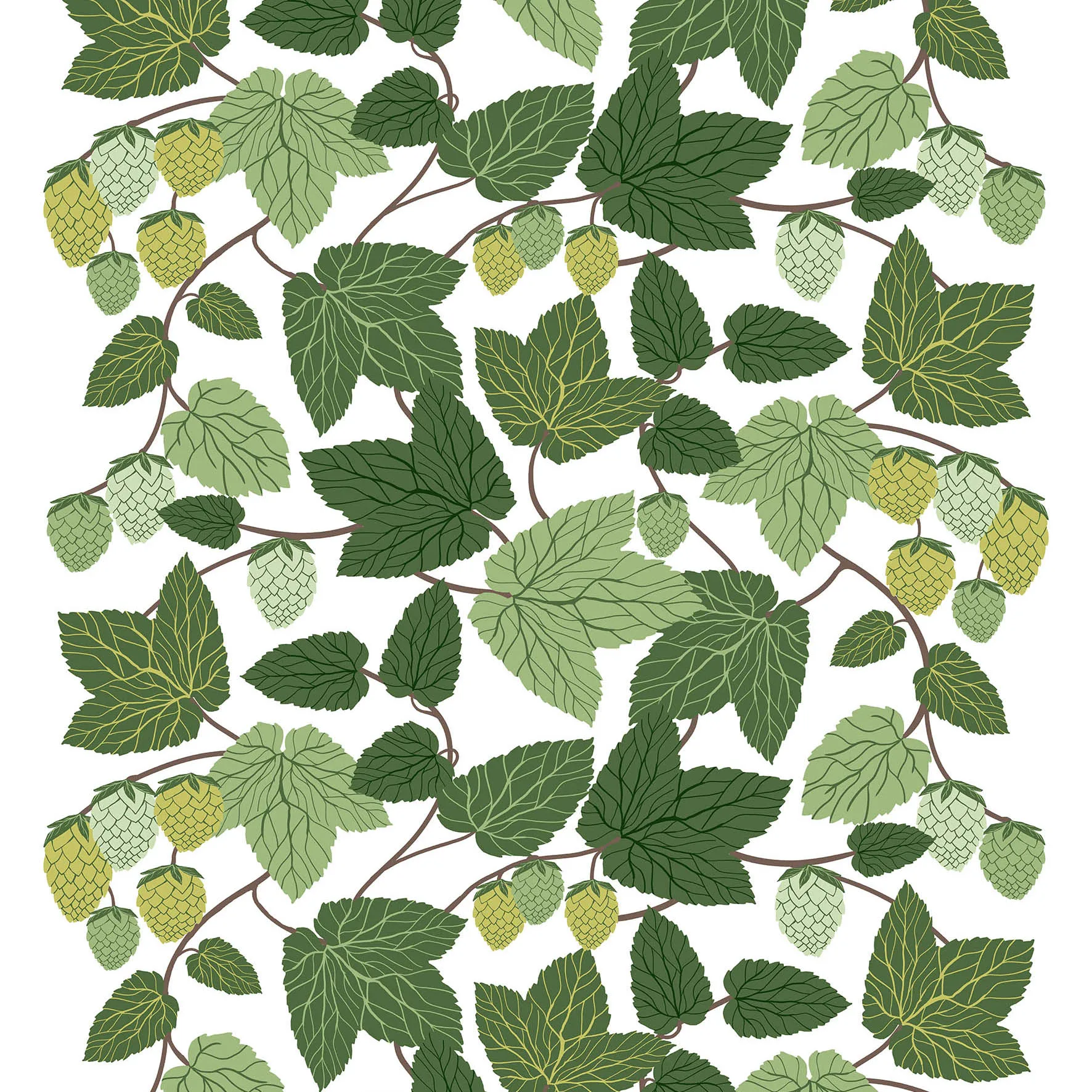 Humlen Tela, verde Arvidssons Textil
