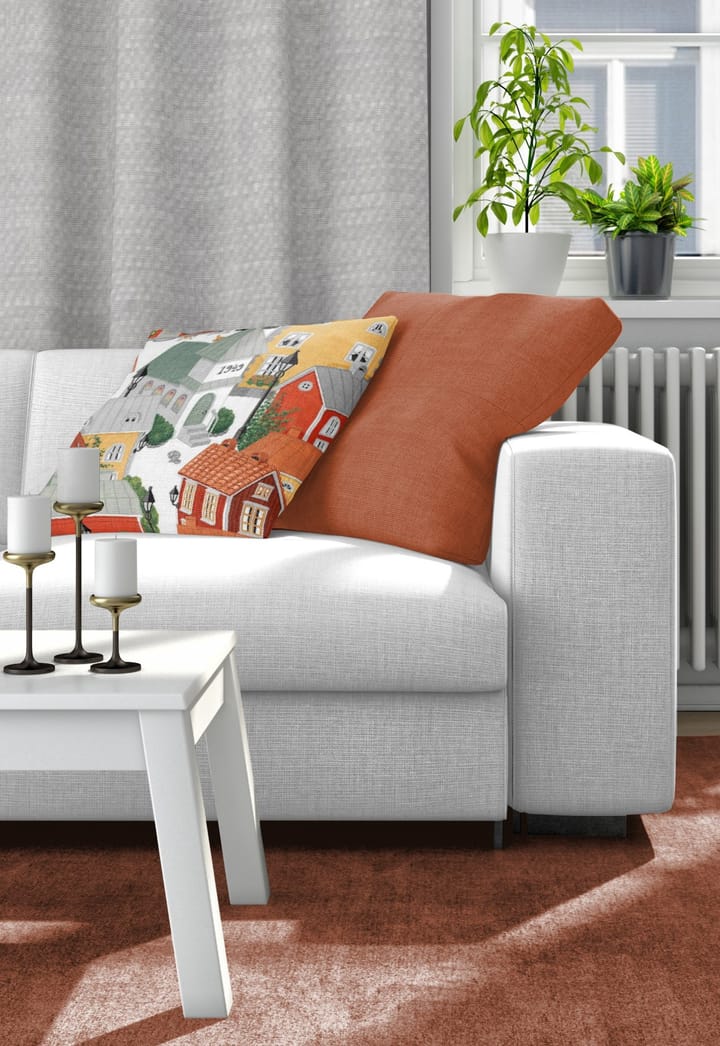 Lyckeby blommar Funda de cojín, rojo-naranja Arvidssons Textil