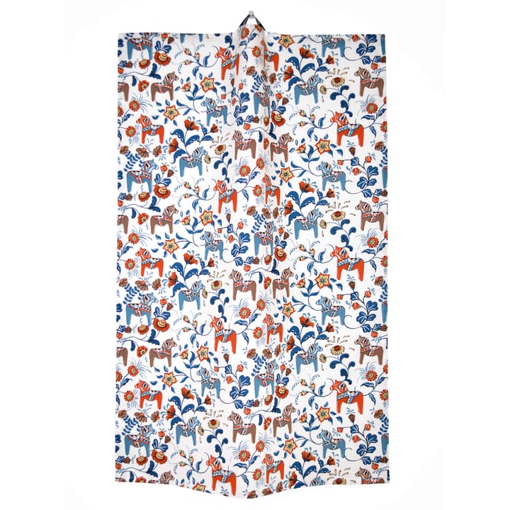 Paño de cocina Leksand mini - azul-naranja - Arvidssons Textil