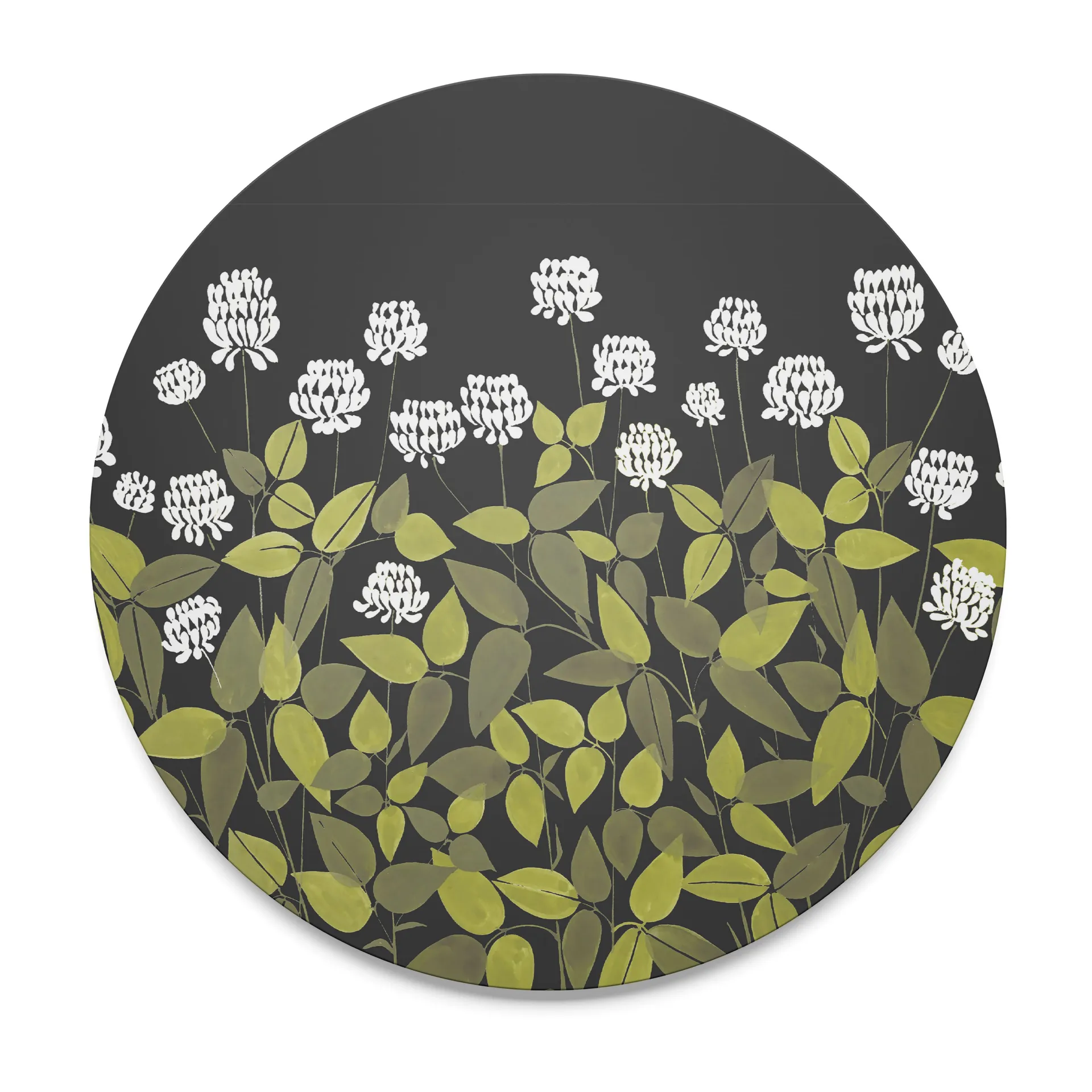 Salvamanteles Ängsmark, Verde-Negro Arvidssons Textil