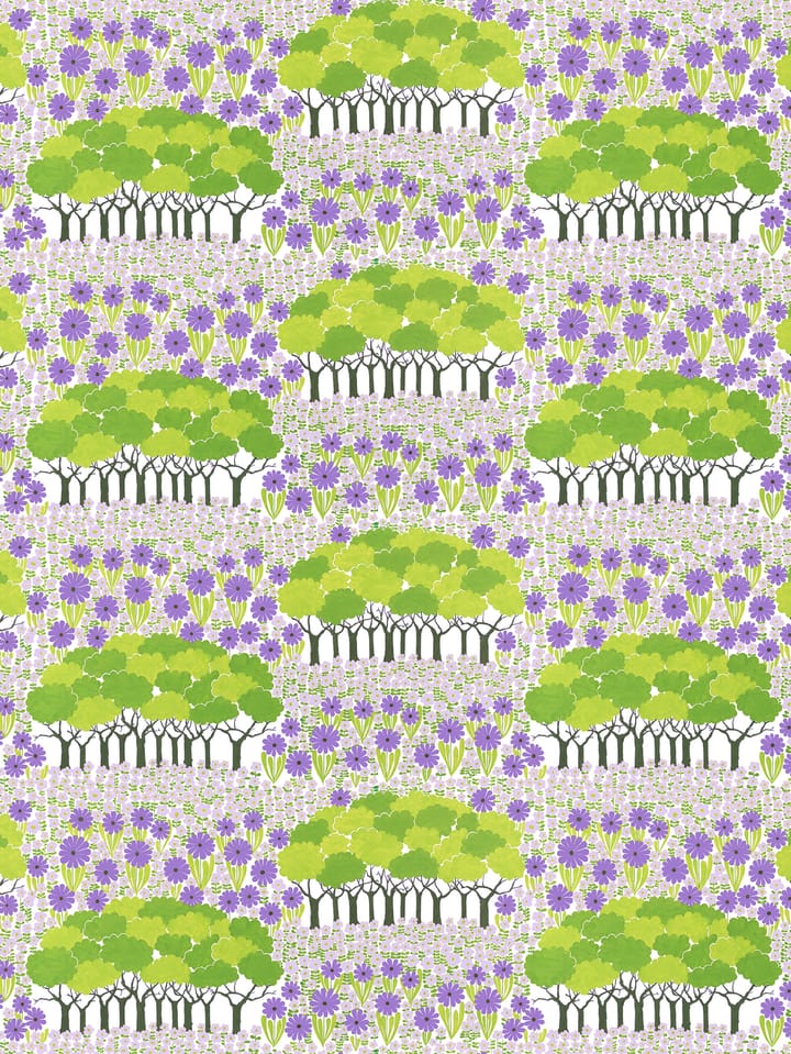 Tela Allé - verde-morado - Arvidssons Textil