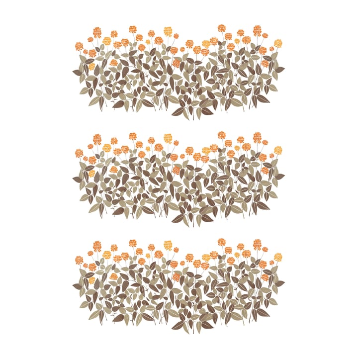 Tela Ängsmark - Verde-Naranja - Arvidssons Textil