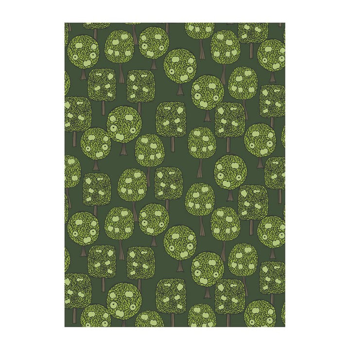 Tela Äppelskogen - Verde oscuro - Arvidssons Textil