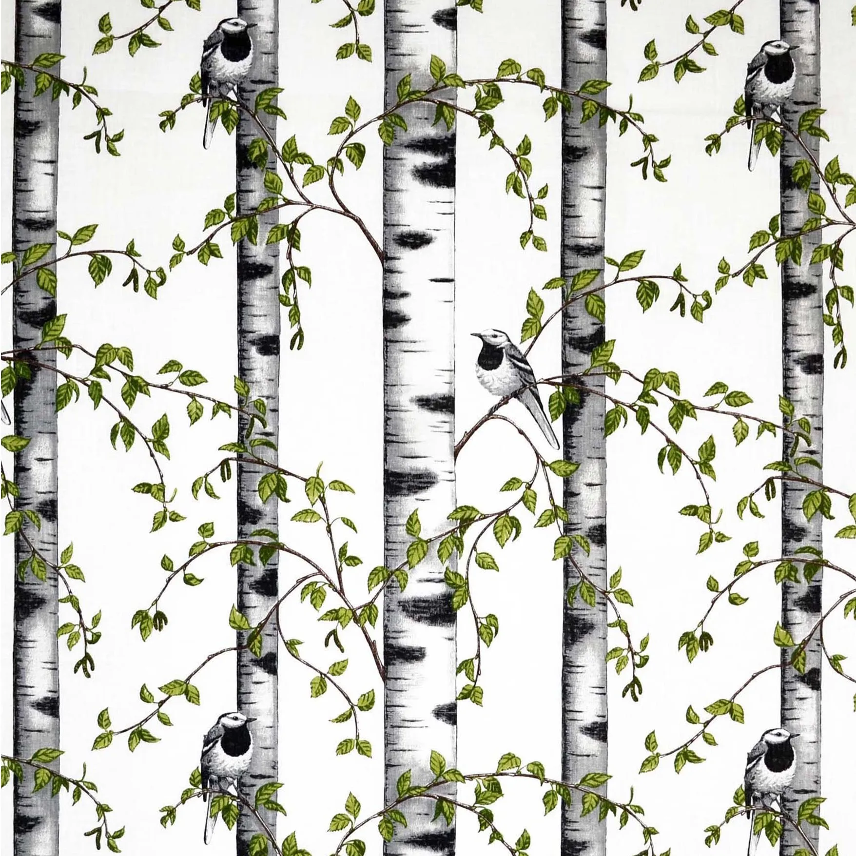 Tela Björkdungen, blanco Arvidssons Textil