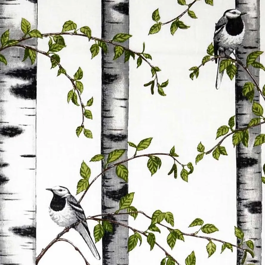 Tela Björkdungen, blanco Arvidssons Textil