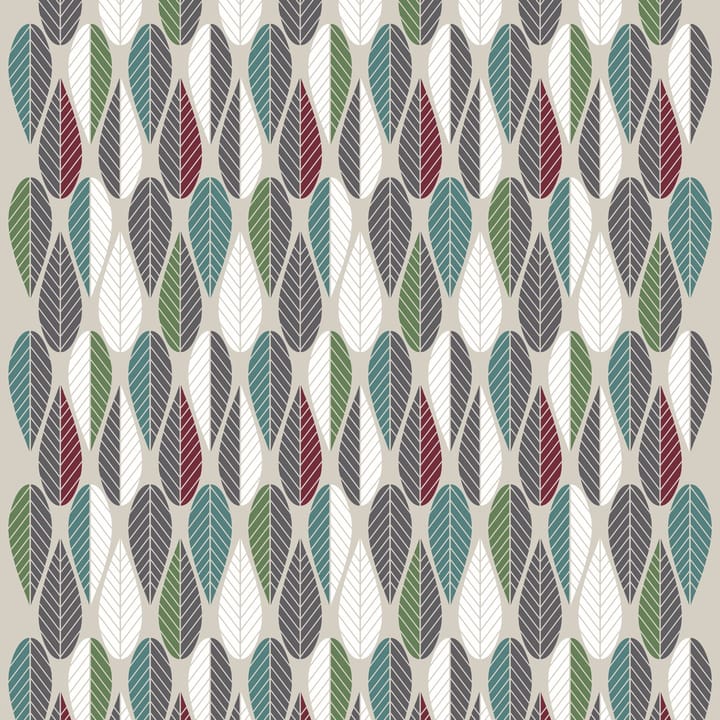 Tela Blader, burdeos-verde-gris Arvidssons Textil