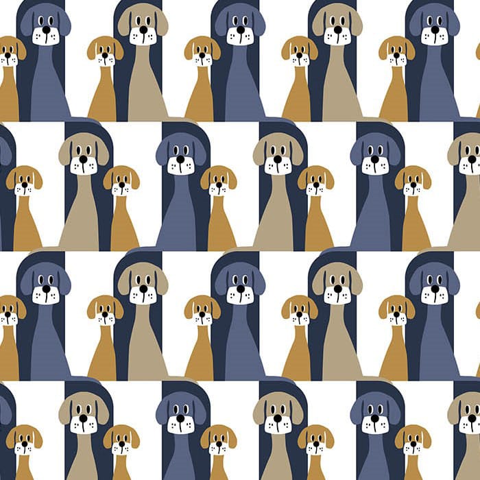 Tela Buster, azul-beige Arvidssons Textil