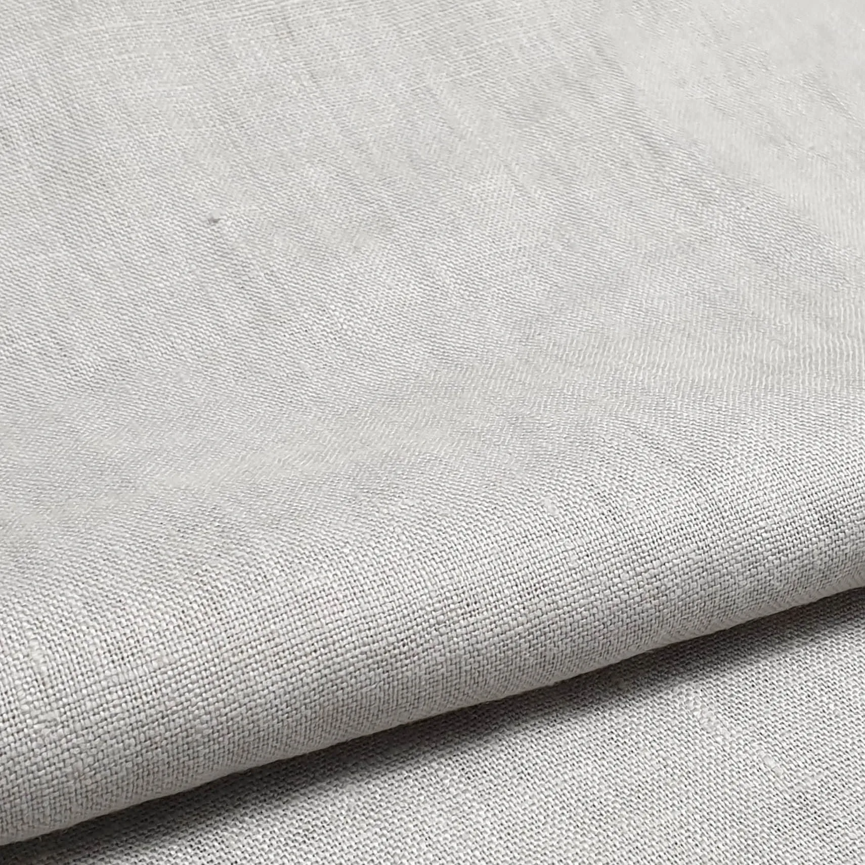 Tela de lino Duvemåla, gris Arvidssons Textil