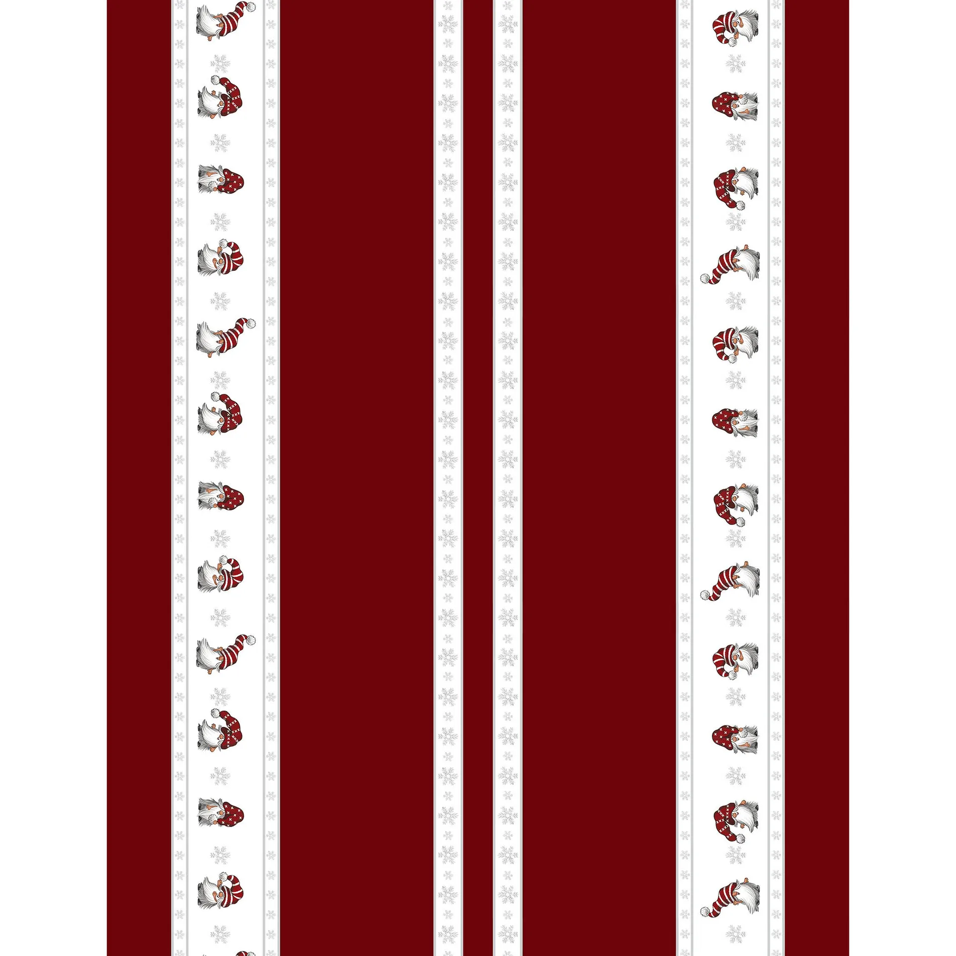 Tela de navidad Julian y Co. cenefa, rojo Arvidssons Textil