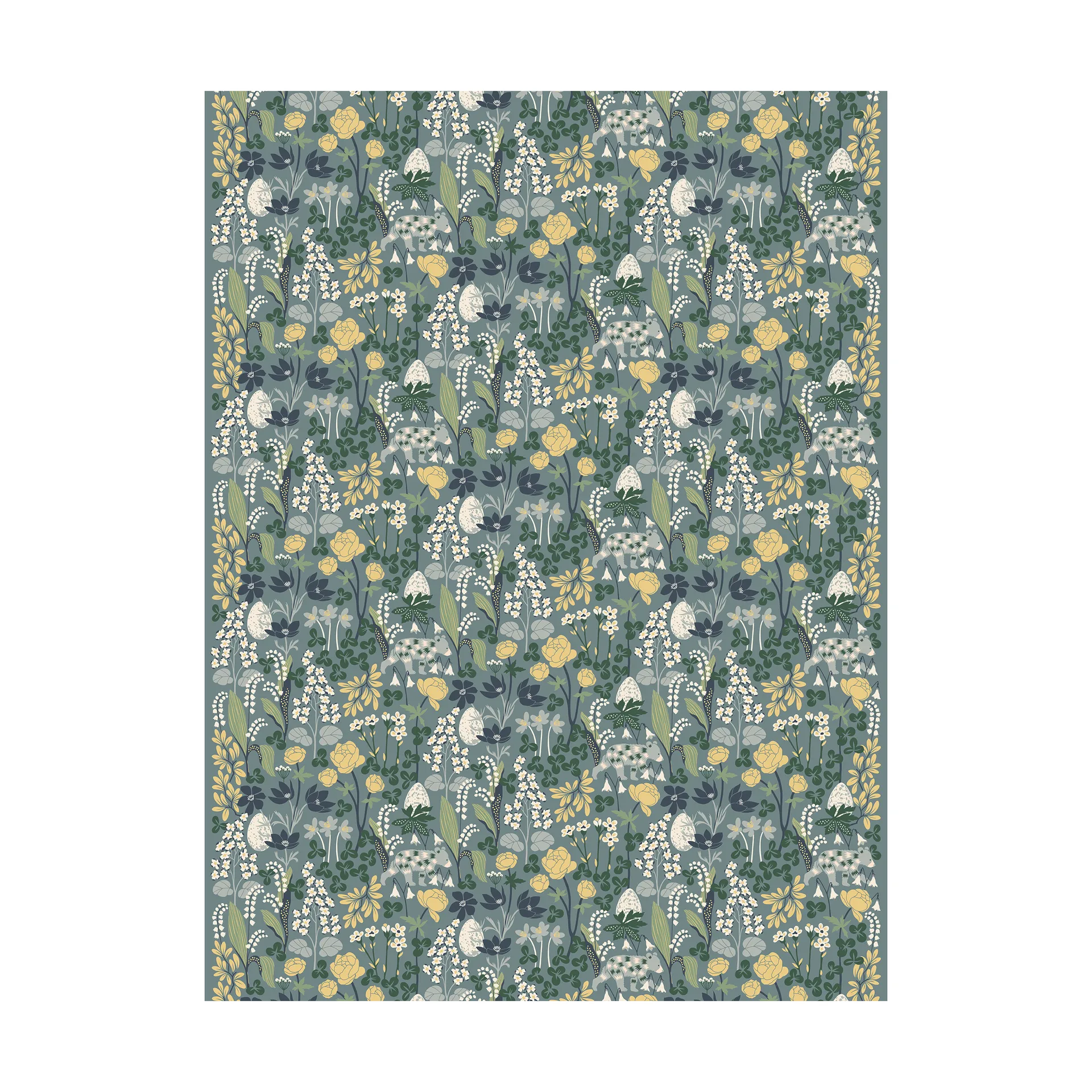 Tela Här sover ingen björn, Turquesa Arvidssons Textil