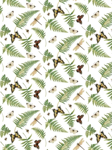 Tela Humlan - verde - Arvidssons Textil