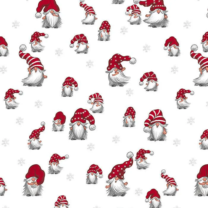 Tela Julian, Off white-rojo Arvidssons Textil