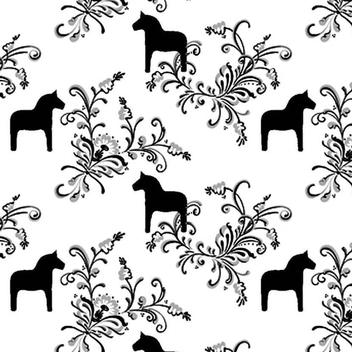 Tela Kurbits - negro-blanco - Arvidssons Textil