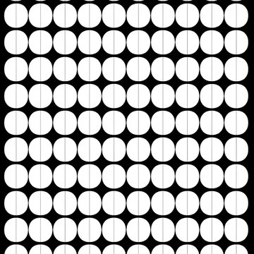 Tela Lane - círculos blancos - Arvidssons Textil