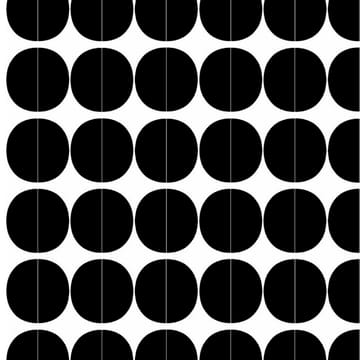Tela Lane - círculos negros - Arvidssons Textil