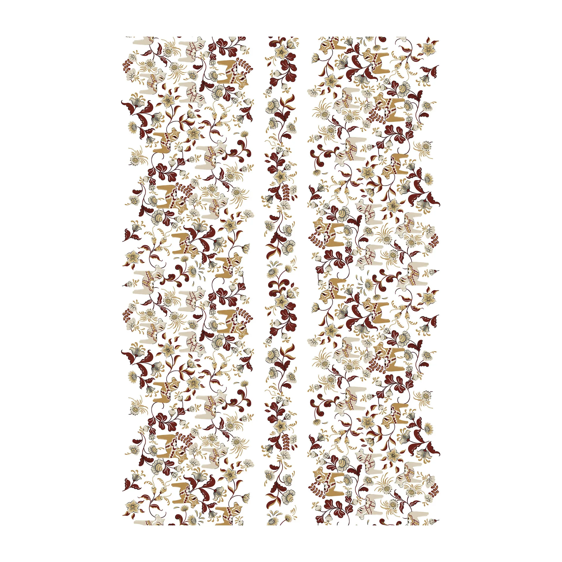 Tela Leksand Bård, Rojo-Beige Arvidssons Textil