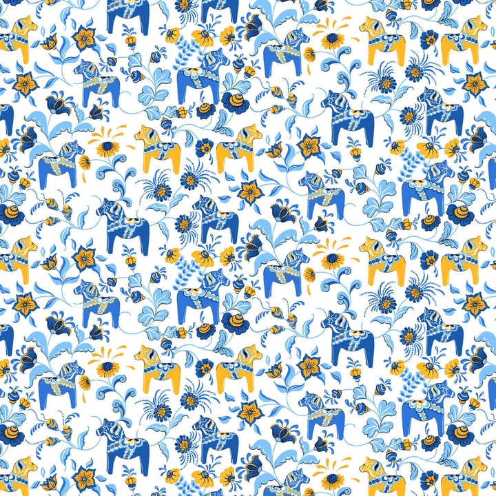 Tela Leksand mini - amarillo-azul - Arvidssons Textil