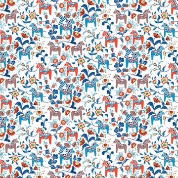 Tela Leksand mini - naranja - Arvidssons Textil
