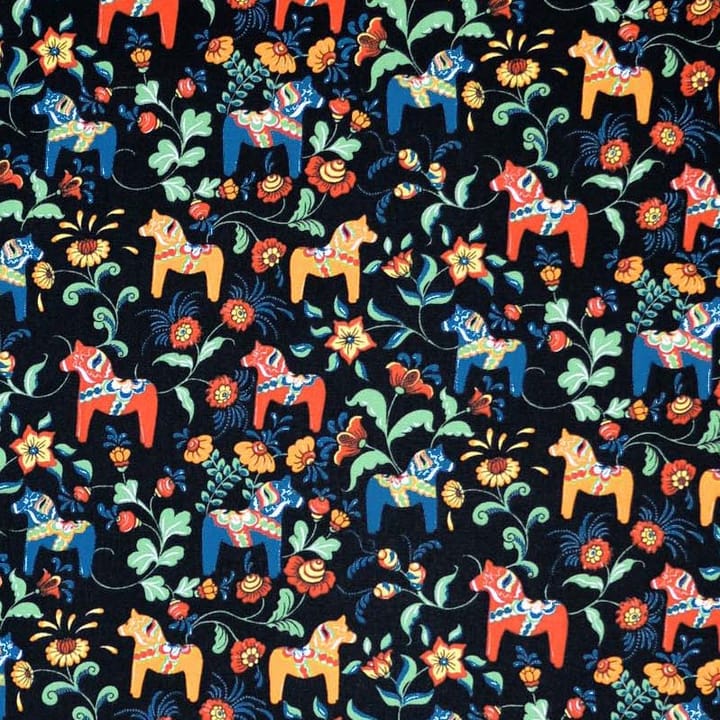 Tela Leksand mini, negro Arvidssons Textil