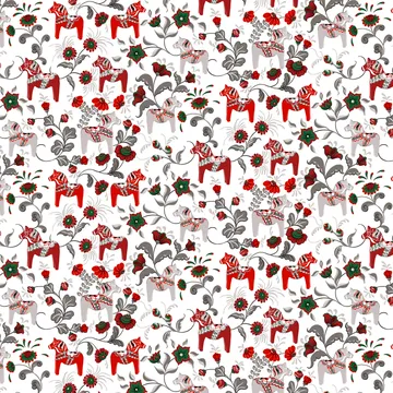 Tela Leksand - rojo vino - Arvidssons Textil