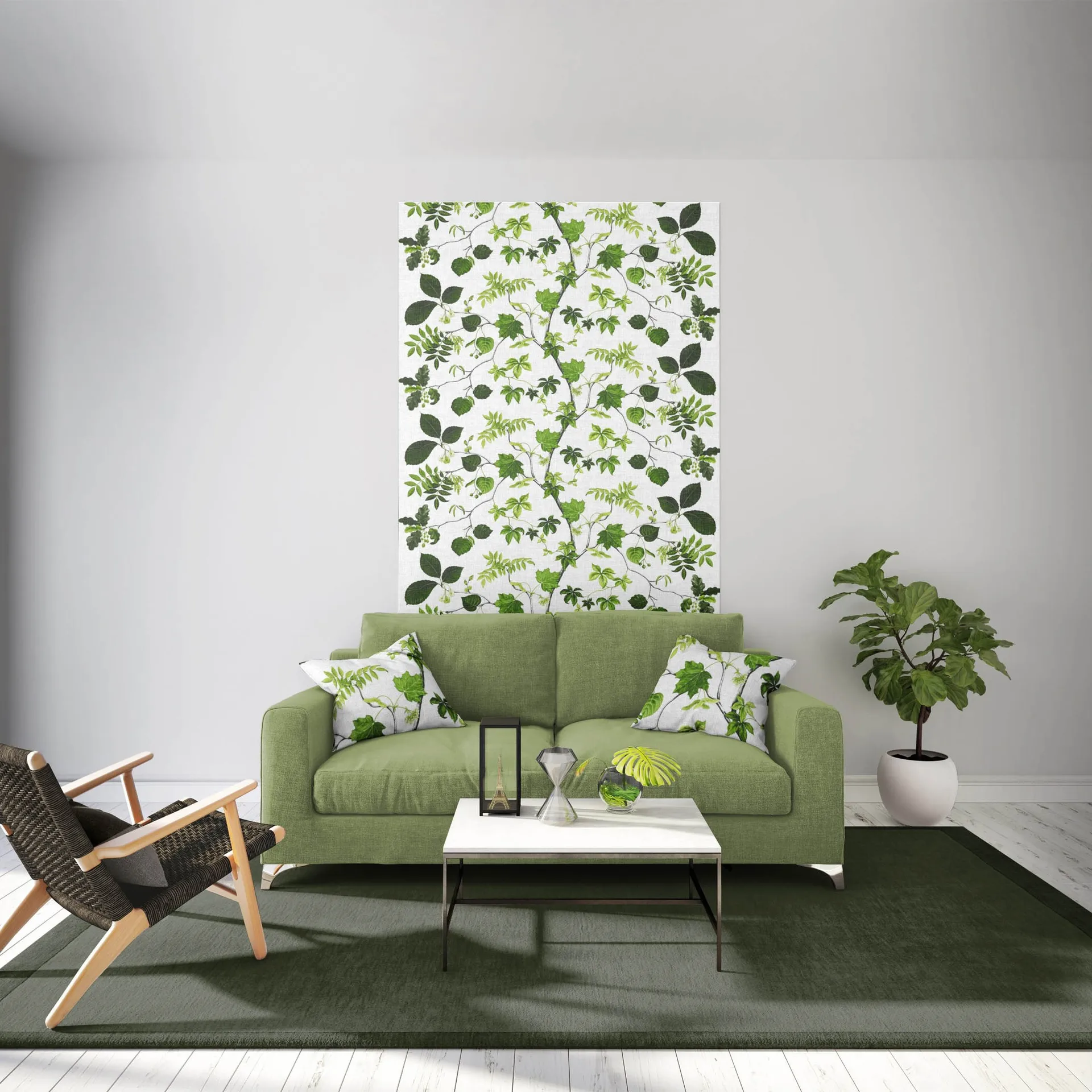 Tela Liv, verde Arvidssons Textil