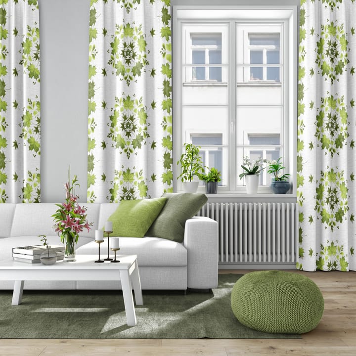 Tela Lövkrans, verde Arvidssons Textil