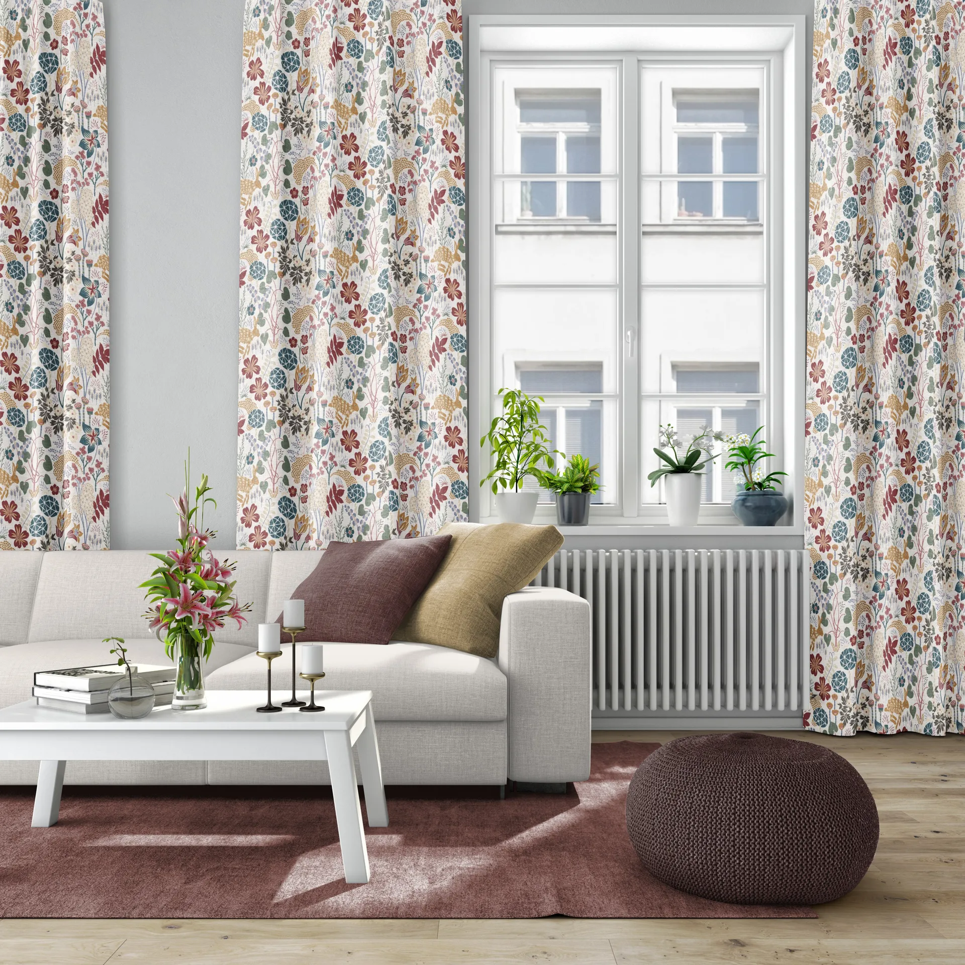 Tela Lyckeflykt, Óxido-Marrón Arvidssons Textil