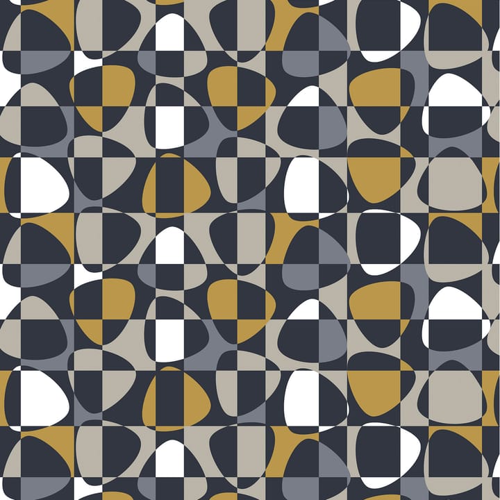 Tela Mosaik - gris oscuro - Arvidssons Textil