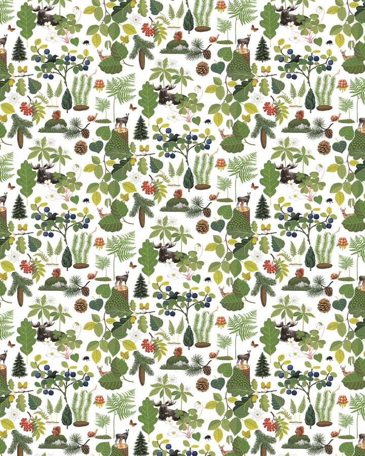 Tela Skogsliv - verde - Arvidssons Textil