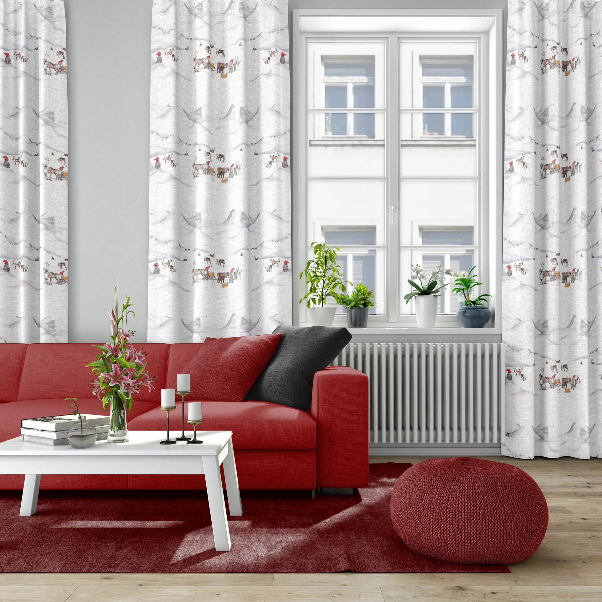 Tela Tomnd, Offwhite-gris Arvidssons Textil