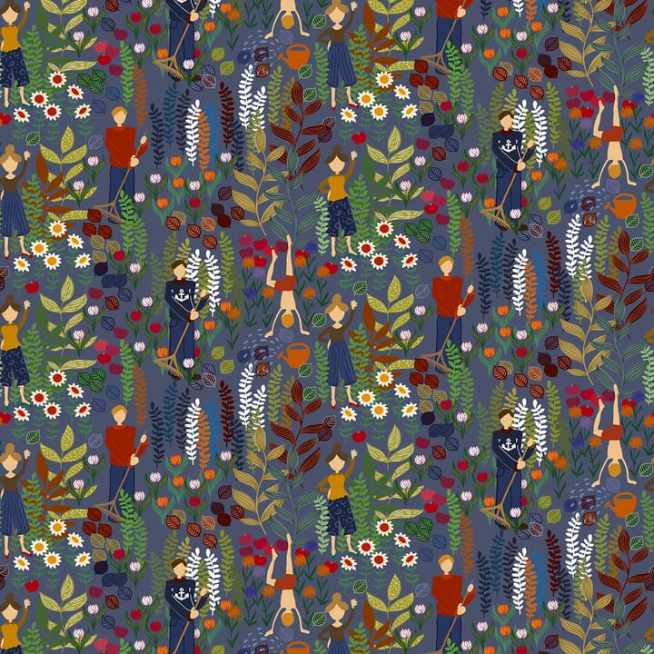 Tela Trädgård - azul - Arvidssons Textil
