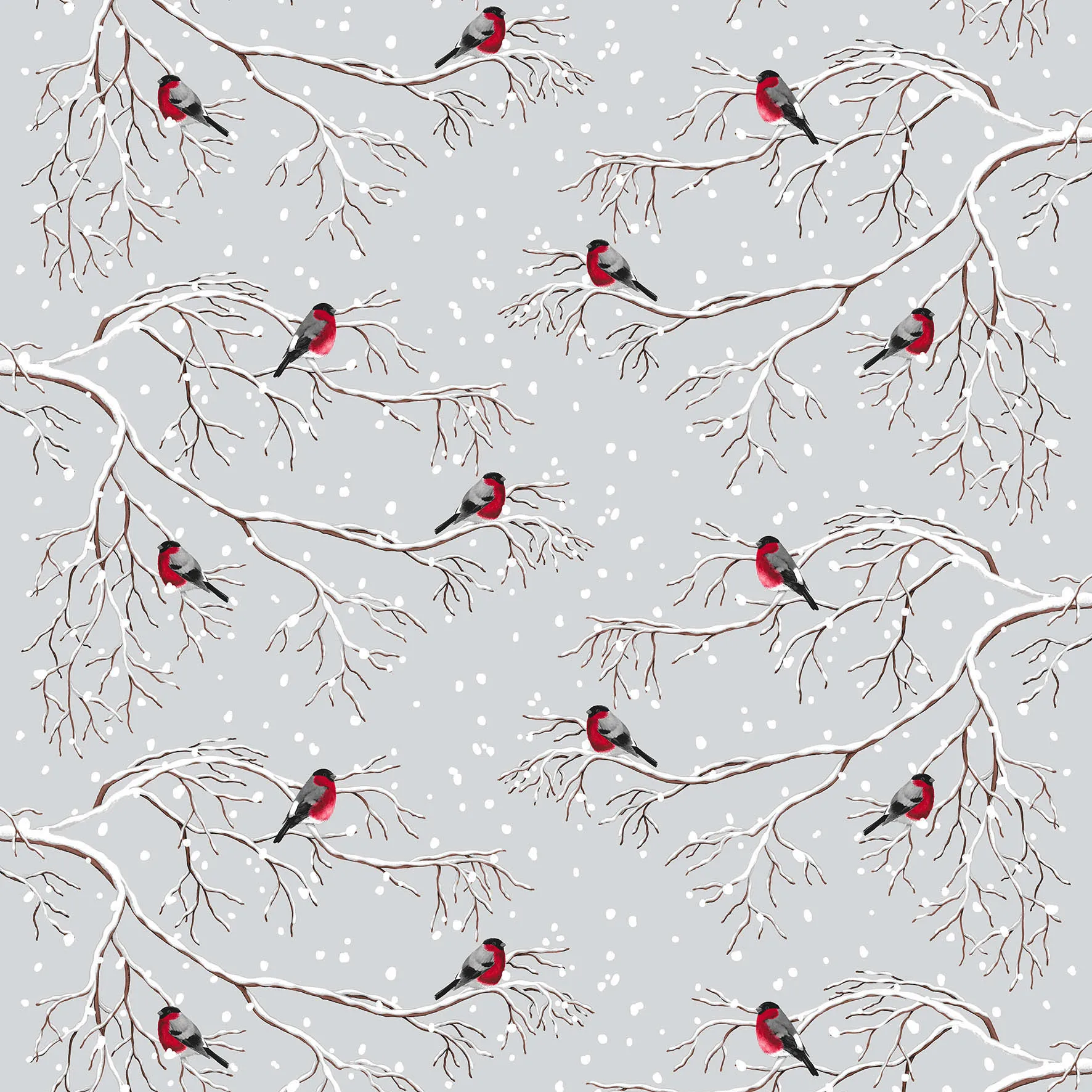Tela Vinterland, gris Arvidssons Textil