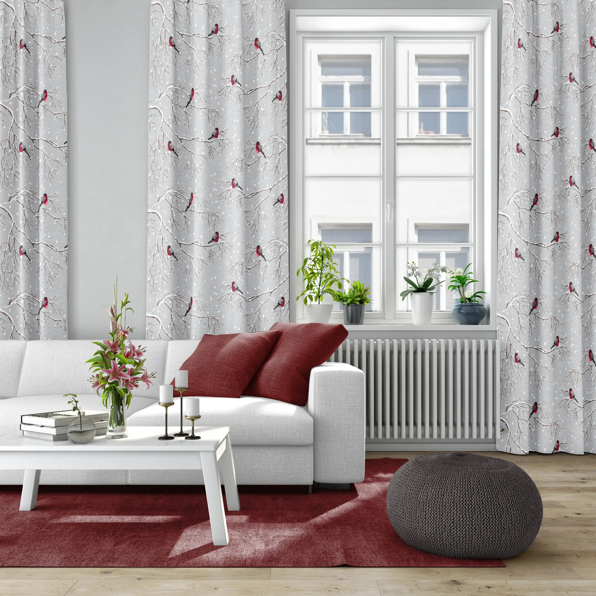 Tela Vinterland, gris Arvidssons Textil