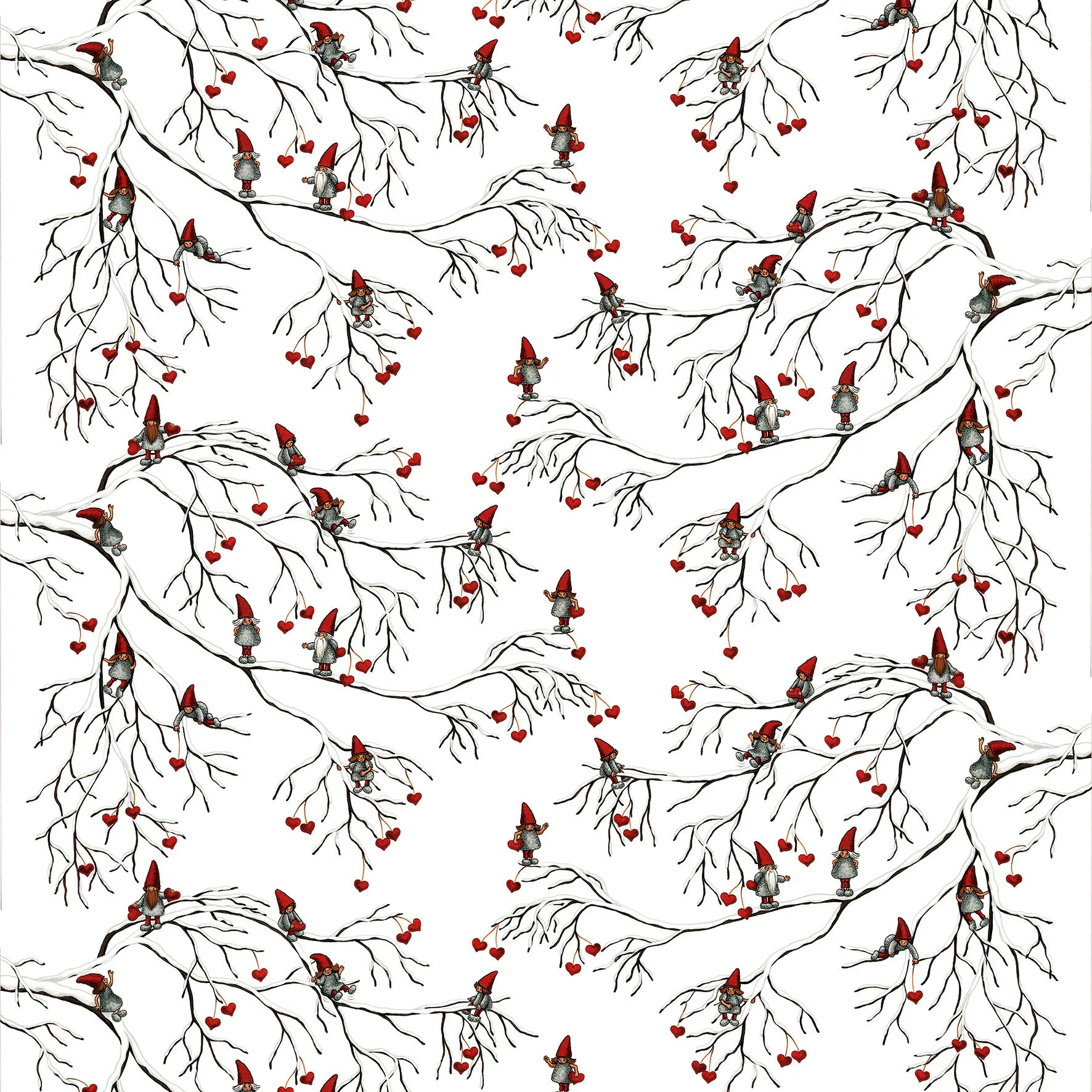 Tela Vinterlek, blanco Arvidssons Textil