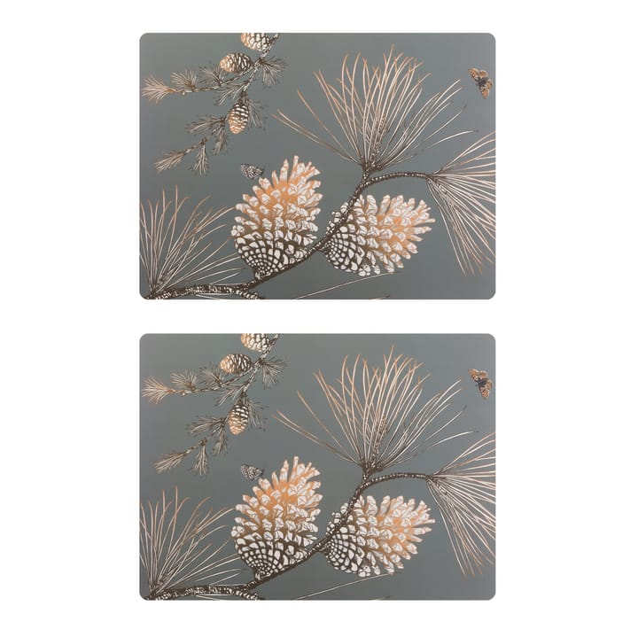 2 Manteles individuales Pine Cone - Moss grey - Åry Home