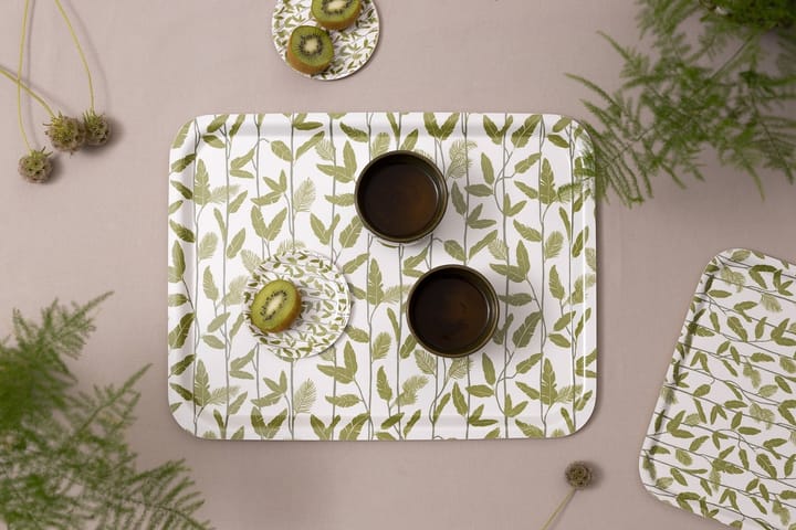 4 Posavasos Mougli Green Ø11 cm, Green-white Åry Home